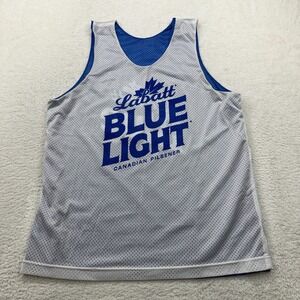 Labatt Blue Light Canadian Pilsener Reversible Mesh Tank Top Jersey Men's L